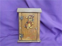 Painted Wood Note Box 5x8x1 1/2"