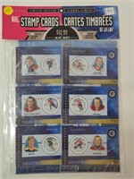 SEALED NHL STAMP CARDS