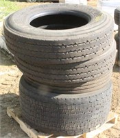 (4) Assorted 22.5 Tires