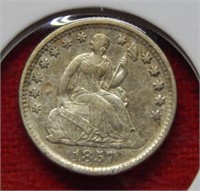 1857 Seated Liberty Silver Half Dime