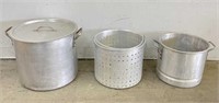 Selection of Stock Pots and Strainer