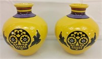 Dia De Muertos ceramic vases 6.5"