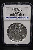 2008 Eagle $1 Graded Coin