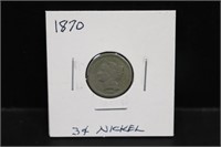1870 3 Cent Nickel