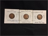 1880-1882 Indian Head Pennies