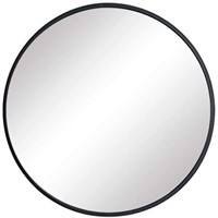 FANYUSHOW Lg. Simple Round Metal Frame Mirror, 24”