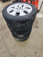 4 - winter tires on rims 80% tread