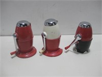 Three Vtg Ice-Crushers