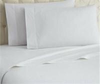 6-PC Micro Flannel Queen Sheet Set in WHITE