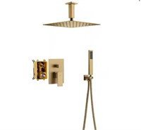 Luxury Shower System in Brushed Gold