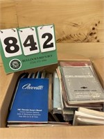 Box of Vintage Car Owner Manuals