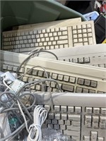 Lot of old keyboard and mice Apple etc