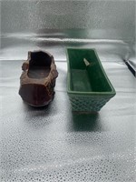 2 ceramic mini planters