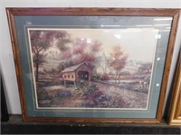 FRAMED PRINT SIGNED CARL VALENTE