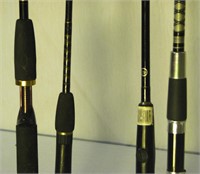 4 Fishing Rods Chimano, Quantum, Borom, Master