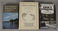 3 Hardcover Fishing Books - Trout Fishing