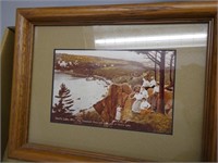 Devil's Lake framed picture - 7" x 9"