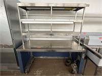 Stainless Steel Prep Station w/ Hatco Warmers