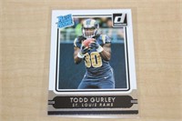 2015 DONURSS RATED ROOKIE "TODD GURLEY"