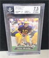 GRADED Tom Brady 2000 Press Pass Gold Zone Card