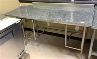 Granite Top Stainless Steel Prep Table