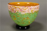 Large Art Glass Bowl,