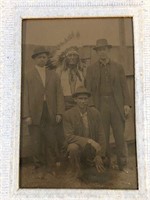 Antique Tin Type - Native American Indian Chief