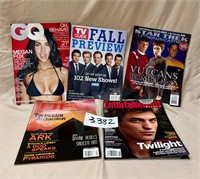Lot of 5 SciFi Magazines Star Trek Twilight UFO