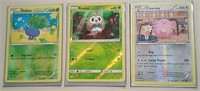 Three Pokémon Cards