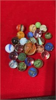 Various vintage machine made marbles Alto Agate