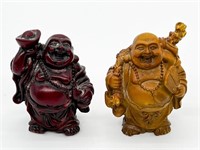 Carved Resin Buddha Figurines As Is w Chips
