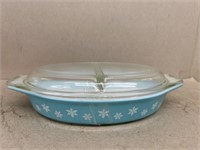 Pyrex snowflake casserole dish