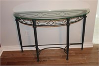 Metal / Glass Table 48.5x16x30H