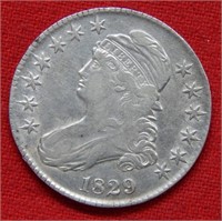 1829 Bust Silver Half Dollar