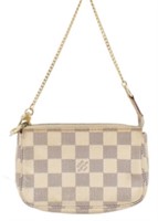 Louis Vuitton Light Damier Mini Pochette Bag