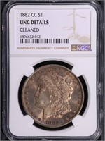 1882-CC $1 Morgan Dollar NGC UNC details TONER