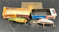 2 Fishing Lures w Boxes - Bomber, Rebel