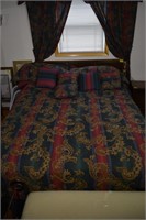 504: Queen Size bed with head board.