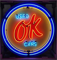 Used OK Cars Neon Sign