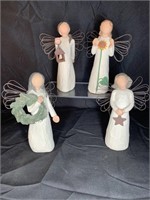 4 Willow Tree Angels