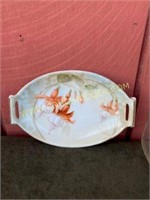 Handpainted Porcelain Floral Plate