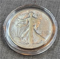 1942-D Walking Liberty Half dollar