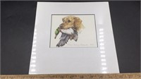 Bird Dog & Mallard Print by Vallerie Edwards