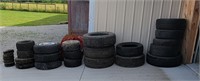 25 misc tires and wheels