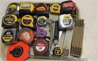 Lot of Measuring Tapes & More: Milwaukee