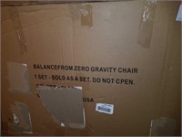 Balance from zero gravity chair