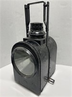 Vintage Railway Lantern, 8x10x19 "