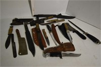 Assorted Hunting & Camping Knives
