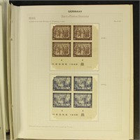 Germany Stamps mint hinged and used on homemade pa