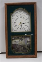 Fishing Themed Battery Operated Wall Clock - 24x13